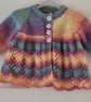 Baby girl striped cardigan, newborn to 3 months - baby shower gifts, newborn - Image 1