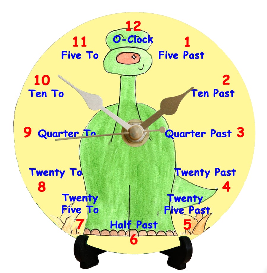 12cm DIY clock kit Dinosaur illustration Help... Folksy
