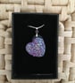 Sparkling Resin Druzy Heart Pendant - Image 1