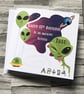 Alien Personalised Card for Boy Teenage Happy Birthday Son Nephew Grandson etc - Image 1