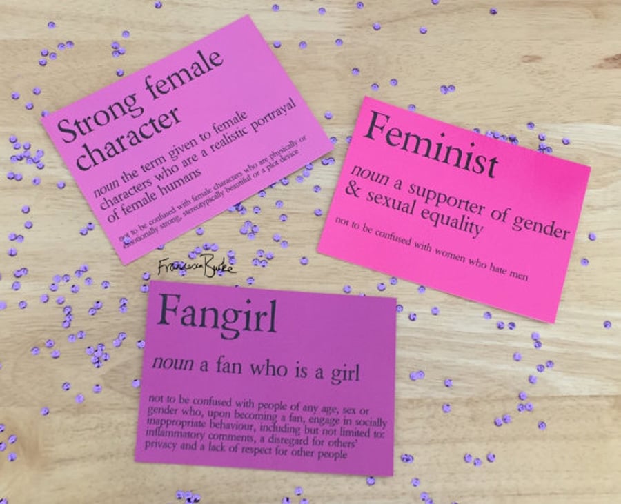 Feminist Survival Kit Postcard Prints - Smash the Patriarchy Gift, Pink
