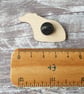 Badger Wooden Pin Brooch - Image 5