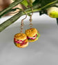 Earrings: Miniature Burger Earrings