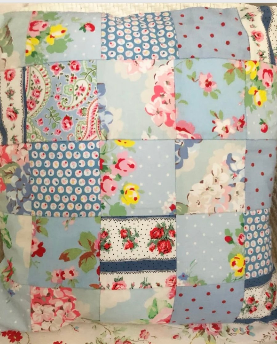 Cath kidston Fabric patchwork cotton fabric cushion cover