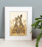 Hare art print art for the home art as gift - Image 3