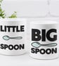 Little Spoon & Big Spoon - Set Of Two Mugs - Couple Gift Hilarious Anniversary  - Image 1