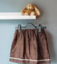 Floral children's skirt with ribbon, size 2-3 - Image 1