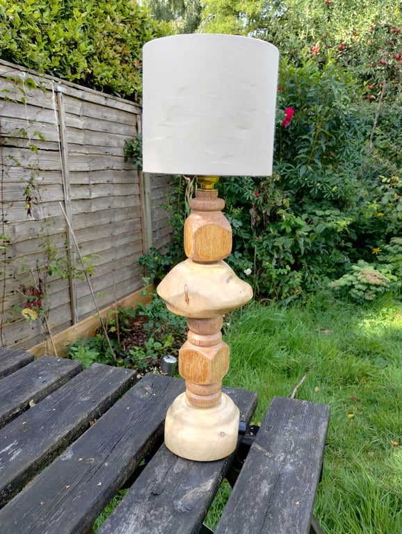 wooden table lamp
