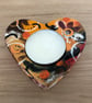 SPICEY CERAMIC STONEWARE HEART TEALIGHT HOLDER - Image 2