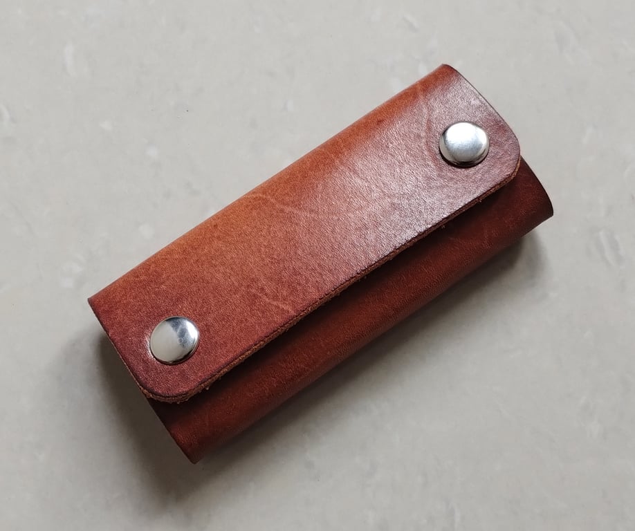 Hand Made Leather Key Wallet Organiser Holder Full Grain