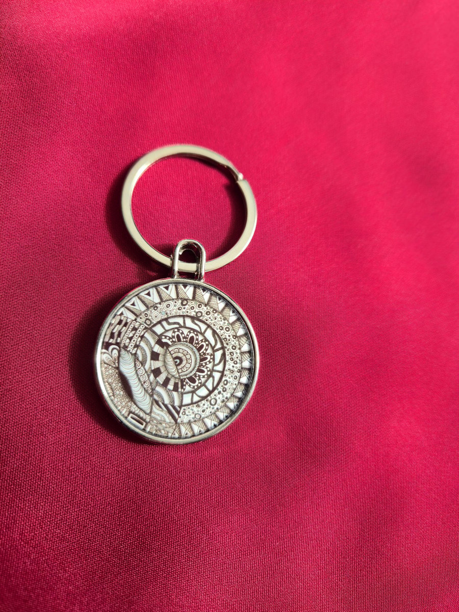 Limited Edition Abstract Art Keyring