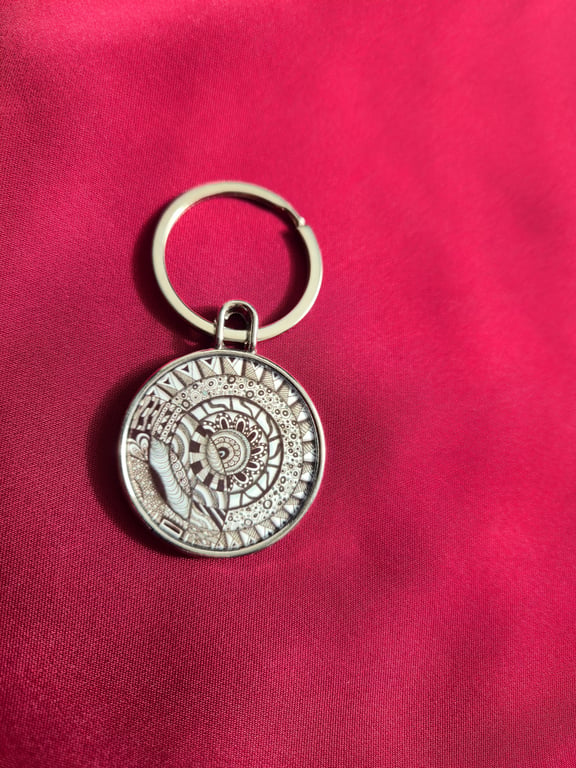 Limited Edition Abstract Art Keyring