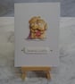 Handmade Christmas Card Merry Christmas Teddy Bears Cuddles - Image 1