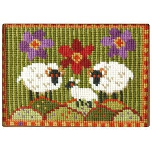 Wee Three Sheep Tapestry Kit, Counted Cross-stitch,  Shop early,  10%discount 