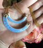 Ceramic semi circle pendant necklace - small - Image 4
