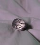 The Tidal Ring - Hand carved chunky Sterling Silver Ring - Image 4