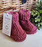 Luxury Baby 'Jeager' Merino Wool Booties 3-6 months size 
