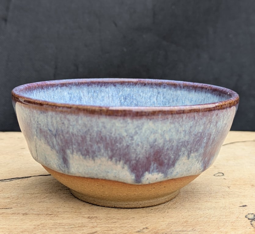 Purple wavy toasted dinky nibble bowl