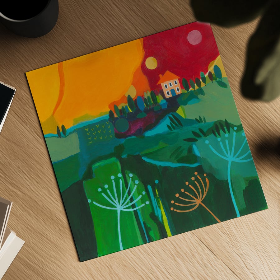 House on the Hill II Print