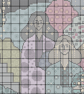 281 - Cross Stitch pattern Opulent Procession of Golden Princesses from Aladdin  - Image 4