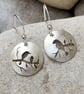 Bird earrings in sterling silver - Image 2