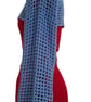  Mesh Crochet Crop Top, Sexy Cotton Shrug, Blue Netting Shrug with Long Sleeves - Image 5