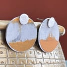 Colour pop circle studs yellow