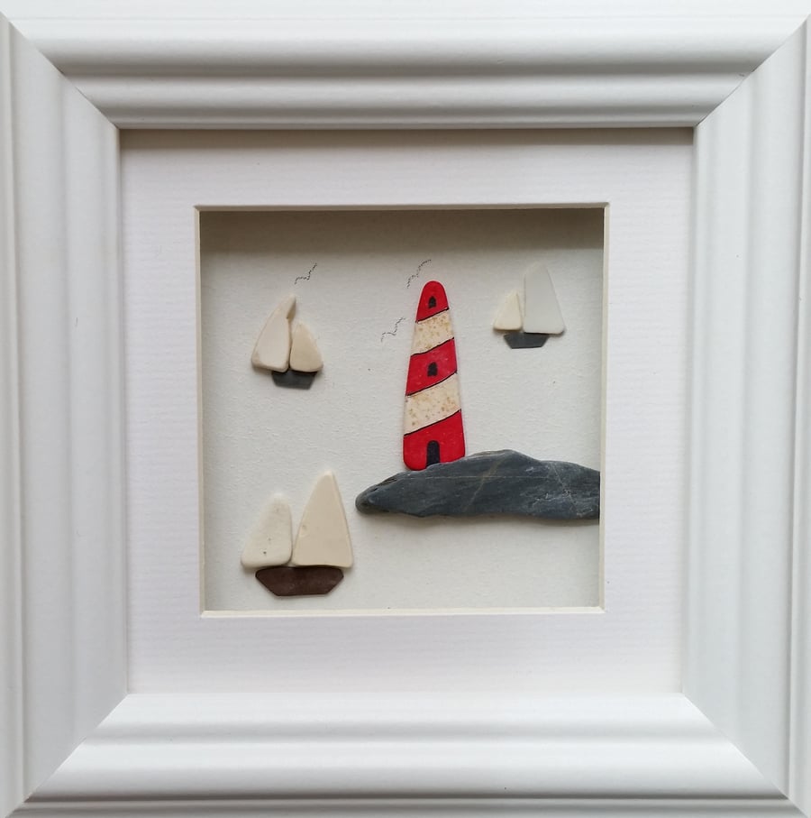Sea Pottery Lighthouse and Yachts