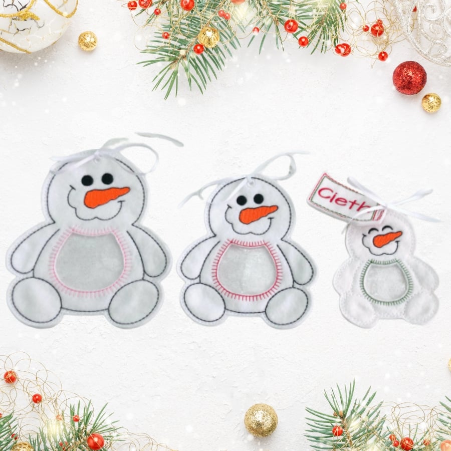 Snowman Personalised Christmas Treat Bags