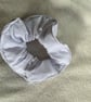 Cotton Scrunchie hair accessory in White. - Image 2