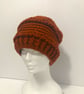 Crochet Slouch Hat, Womens Beanie, Copper Hat, Womens Fashion hat, Slouch beanie - Image 5