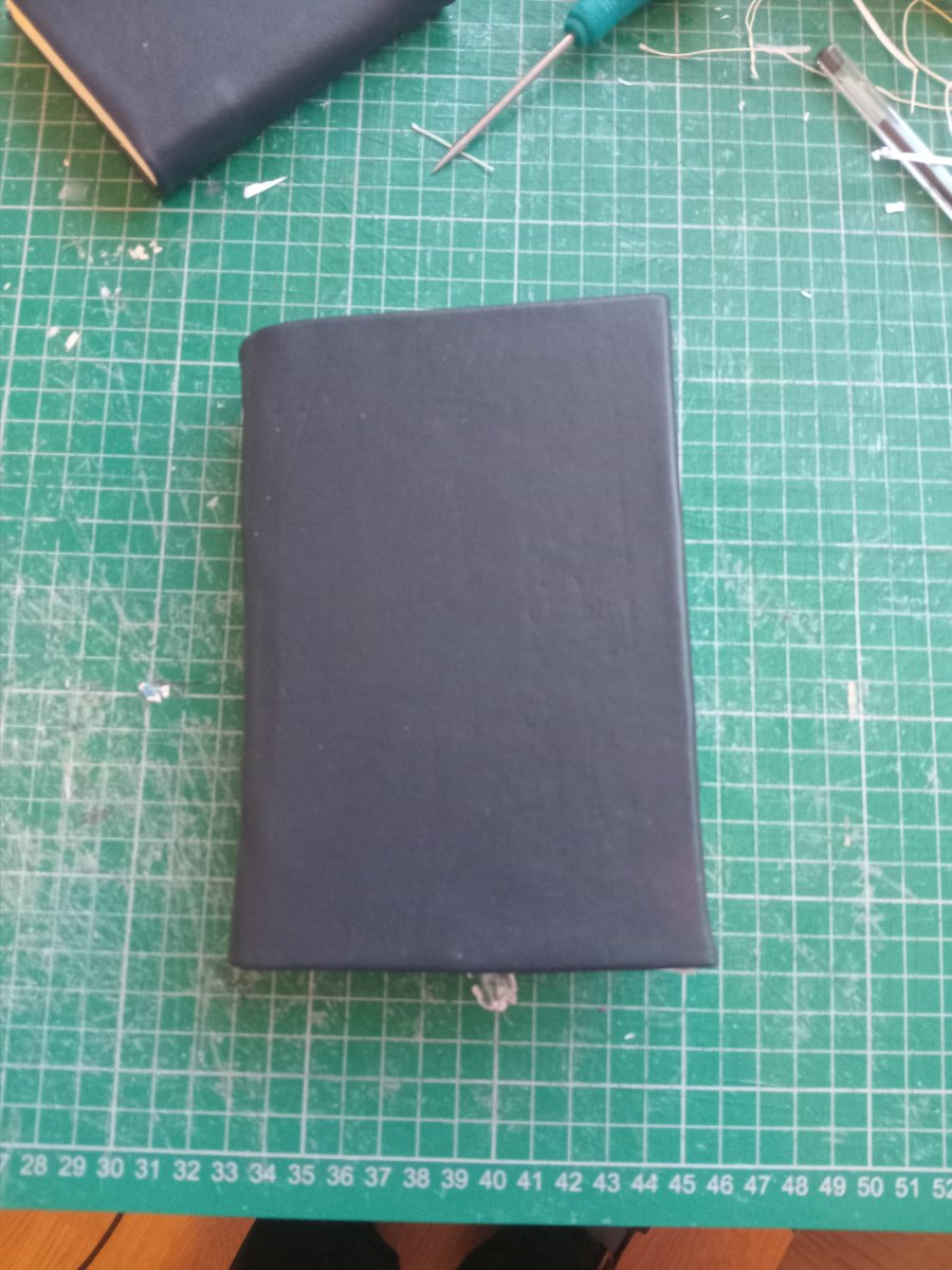 Leather and cotton rag paper a6 watercolour sketchbook 