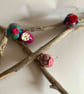 4 Easter hand decorated wooden eggs - Image 3