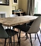 Dining Table, Custom Made From Reclaimed Scaffold Boards For Rustic, Industrial  - Image 6
