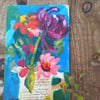 Still life flowers on wood 