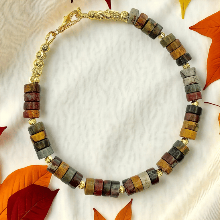 Autumnal Colours Bracelet, Autumn Birthday,