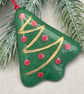 Christmas Tree - fused glass and enamel