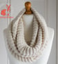 Cowl knitting pattern suitable for confident beginner, with 3 different options - Image 5
