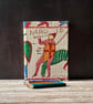 Bayeux Tapestry Handstitched A6 1950s Fabric Journal Sketchbook Harold Arrow Eye