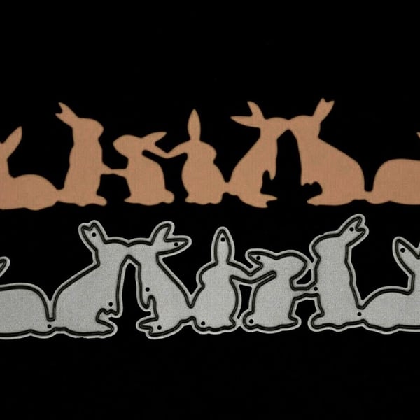 NEW Rabbits in A Row' Easter Craft Cutting Die