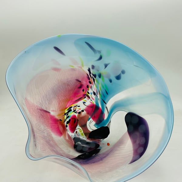 Seaform in Blues and Pinks and Purple 