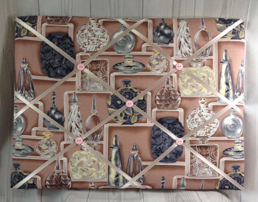 Parfum Padded Fabric Notice Board B6 Folksy