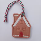 Gingerbread House Terracotta Christmas Decoration Tree Ornament