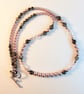 Pearl, Larvikite, Swarovski Crystal And Hematite Necklace - Handmade In Devon - Image 4