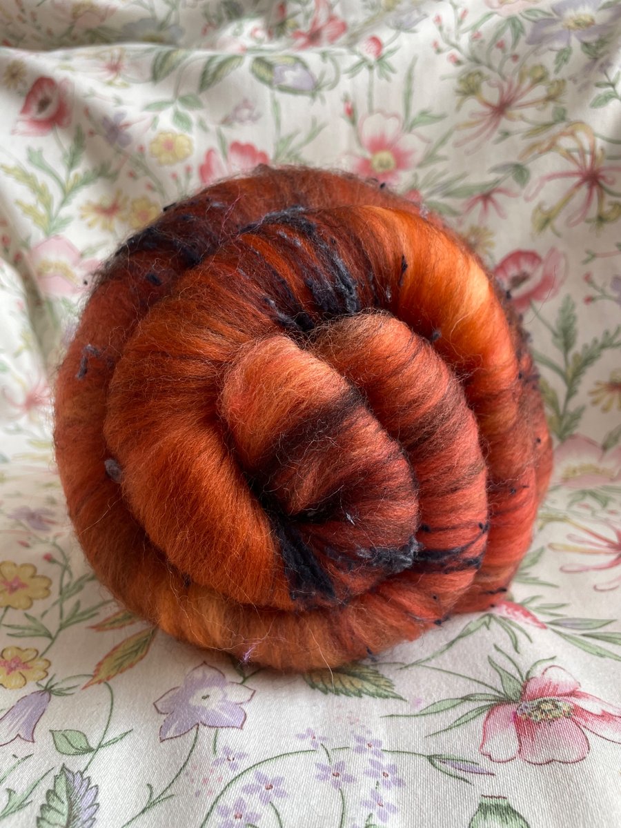 Wool Art Batt - "Red Squirrel"