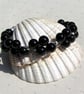 Black Onyx Crystal Gemstone Chakra Beaded Bracelet "Shadow"