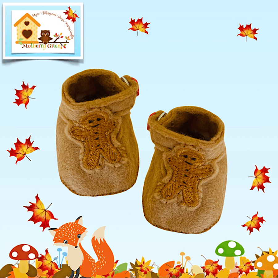 Gingerbread Man T Bar Shoes