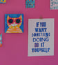Letterpress print by Jo Brown -  If You Want Something Doing... Blue on White  - Image 2
