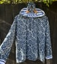 Blue and white tree patterned hoodie Size 12-14 (with matching scrunchie) - Image 3