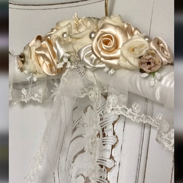 Wedding dress hanger. 